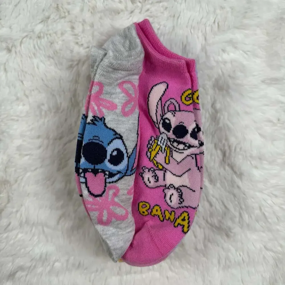 Disney Lilo & Stitch & Angel No-Show Socks 30 Pairs